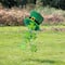 Glitzhome® 42" St. Patrick's Metal Leprechaun Hat Shamrocks Yard Stake